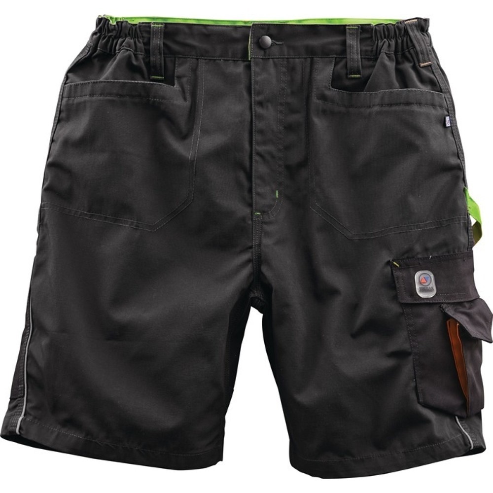 TERRAX Herren Shorts, schwarz/limette, Grösse 48