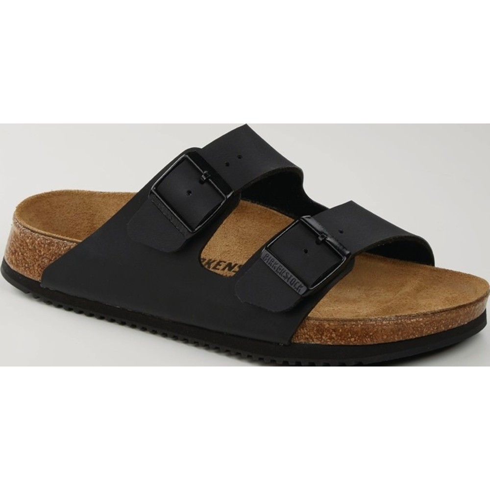 BIRKENSTOCK Sandale Arizona PROF, Birko Flor, Grösse 39 schwarz, DIN EN ISO 20347