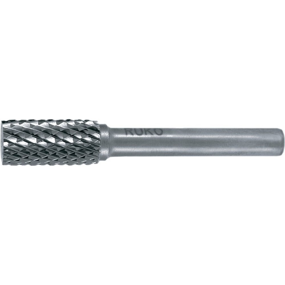 RUKO Frässtift ZYA, Hartmetall Blank, Ø 12 mm Kopflänge 25 mm Schaft-Ø 6 mm, Verzahnung KVZ 4