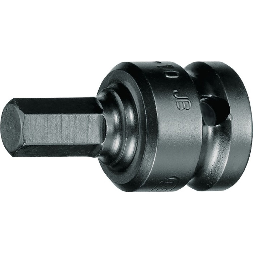GEDORE Kraftschrauber-Steckschlüssel-Einsatz IN K 19, 1/2 ″, Schlüsselweite 10 mm Länge 44 mm