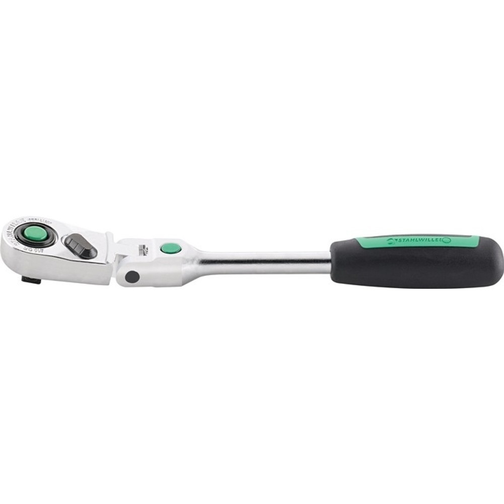STAHLWILLE Gelenkknarre 416QR, Länge 170 mm, 1/4 ″ Anzahl Zähne 80, 2-Komponentengriff