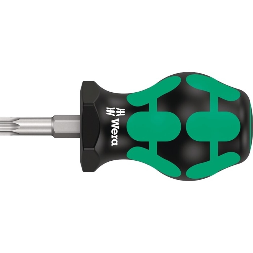 WERA Schraubendreher 367 TORX® Stubby, 2-Komponentengriff, Grösse T 30 Klingenlänge 25 mm, Rundklinge