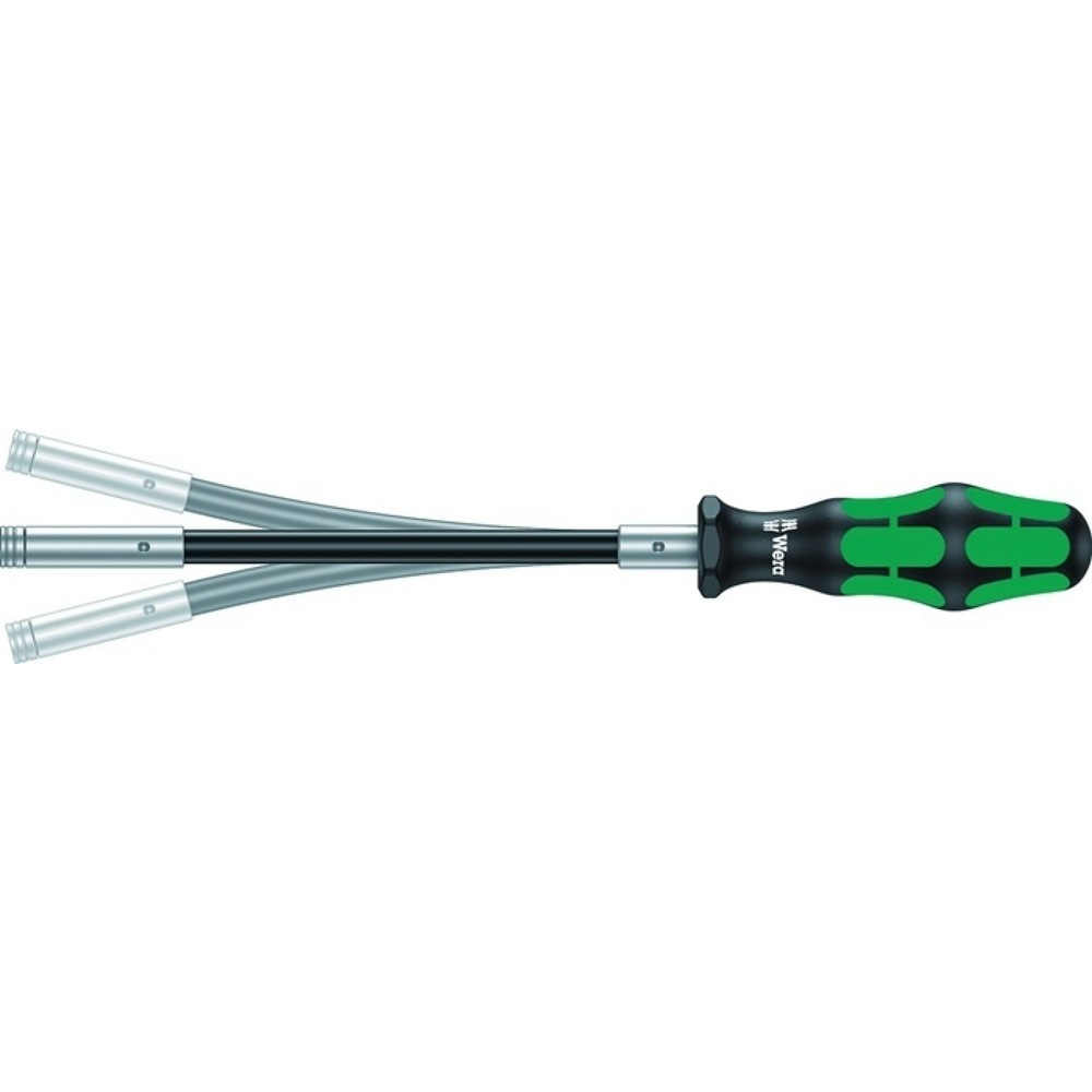 WERA Bithandhalter 393 S, Klingenlänge 173,5 mm, 1/4 ″ mit Magnet, Klinge flexibel 3-Komponentengriff