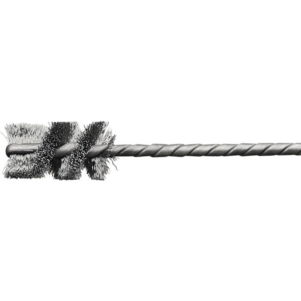 LESSMANN Düsenbürste, Drahtstärke 0,2 mm Stahl, Ø 25 mm Schaft 3,8 mm, 25 mm