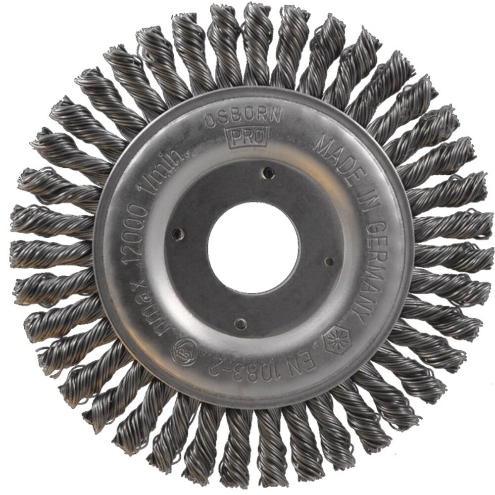 OSBORN Pipelinebürste, Stahl 6 mm, Ø 115 mm Drahtstärke 0,5 mm, 12500 min-¹