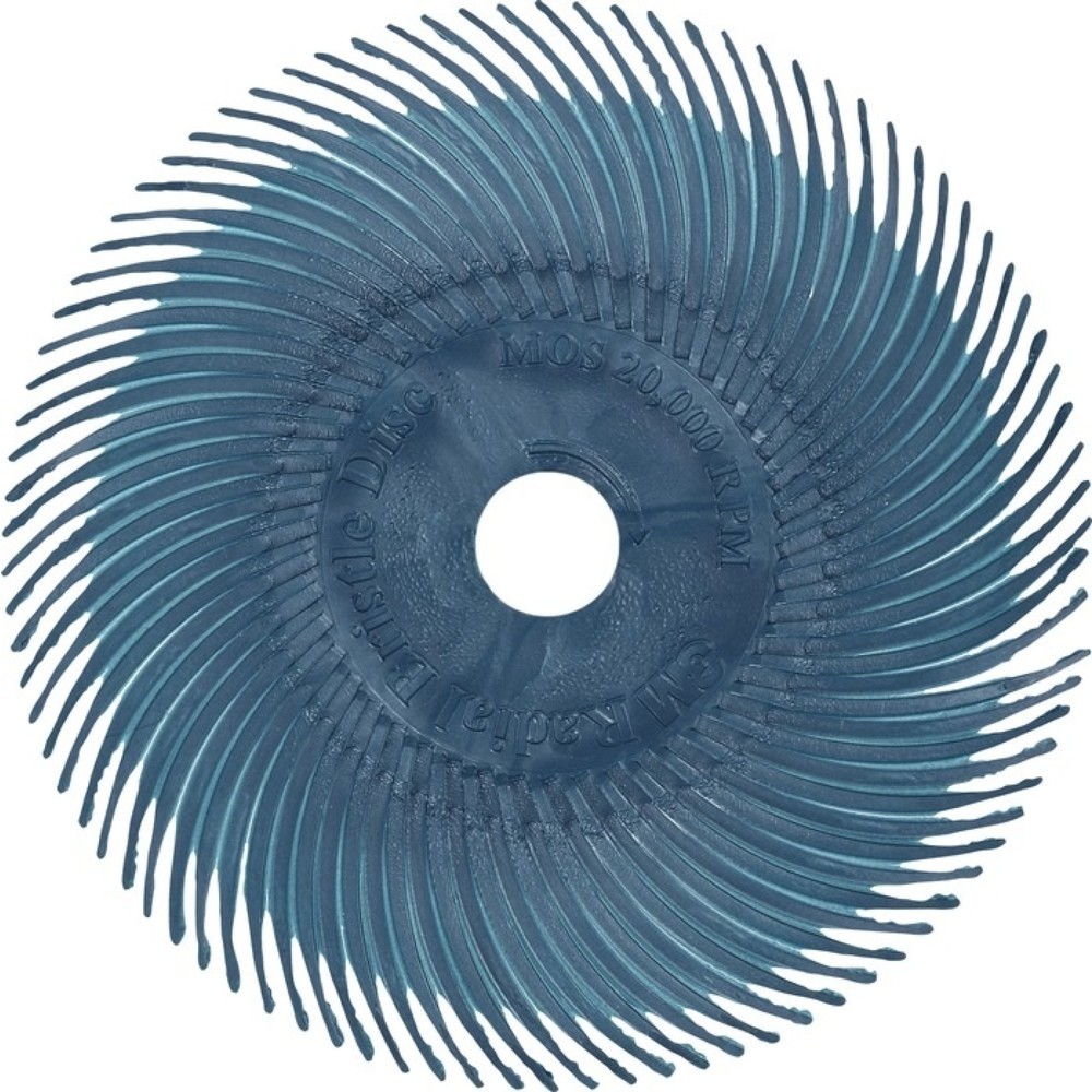 3M™ Radialbürstenscheibe RB-ZB Typ C, blau, Ø 75 mm Körnung 400, 20000 min-¹
