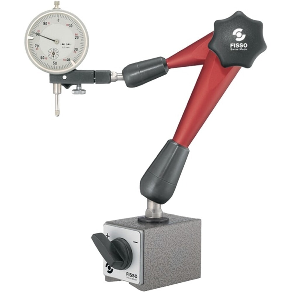 FISSO Magnetmessstativ STRATO-LINE, Haftkraft 900 N, Aktionsradius 330 mm Gesamthöhe 444 mm
