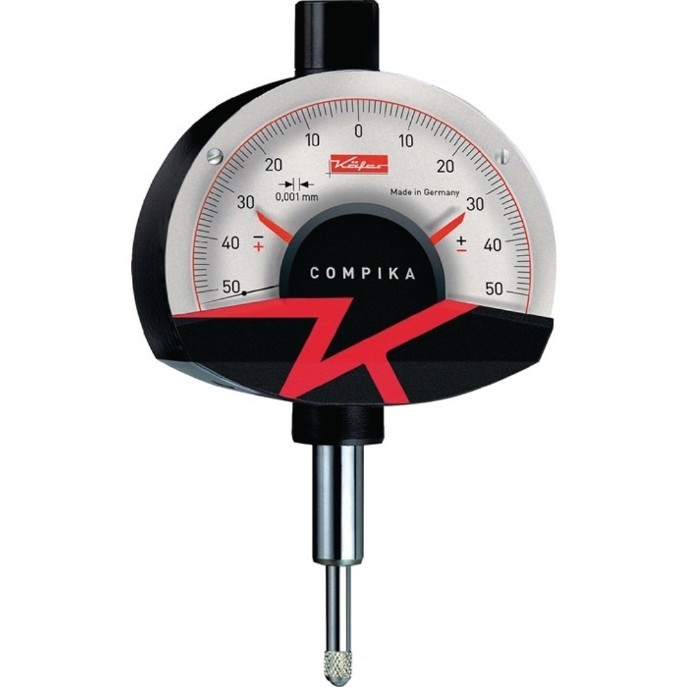 KÄFER Feinzeiger Compika 1001, mit Stossschutz, 0,1 mm Ablesung 0,001 mm