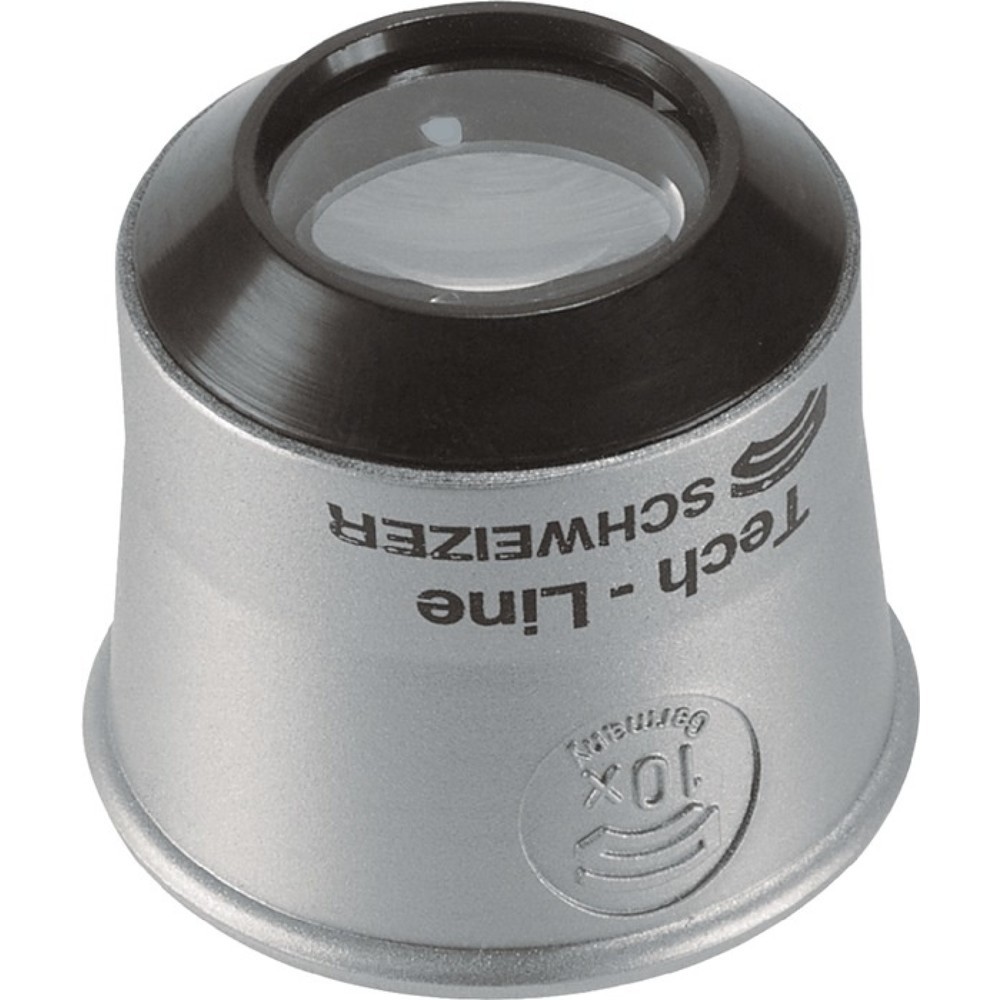 SCHWEIZER Uhrmacherlupe Tech-Line, Vergrösserung 10x, Linsen-Ø 22,8 mm