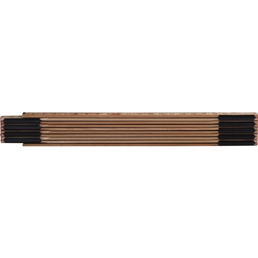 HULTAFORS Gliedermassstab 59-2-10, mm/cm EG III, Länge 2 m Breite 15 mm, Glasbirke natur