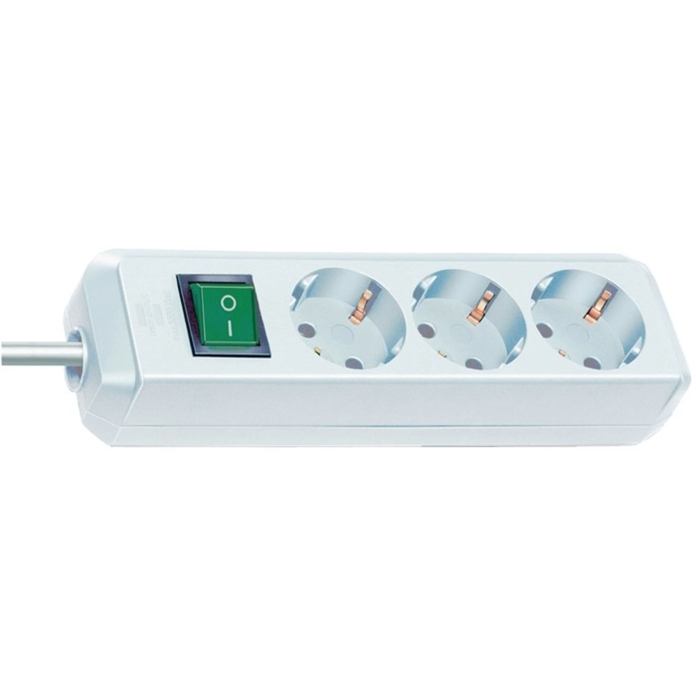brennenstuhl Steckdosenleiste Eco Line, Steckdosen 3, 16 A 250 V, 1,5 m H05VV-F 3 x 1,5 mm²