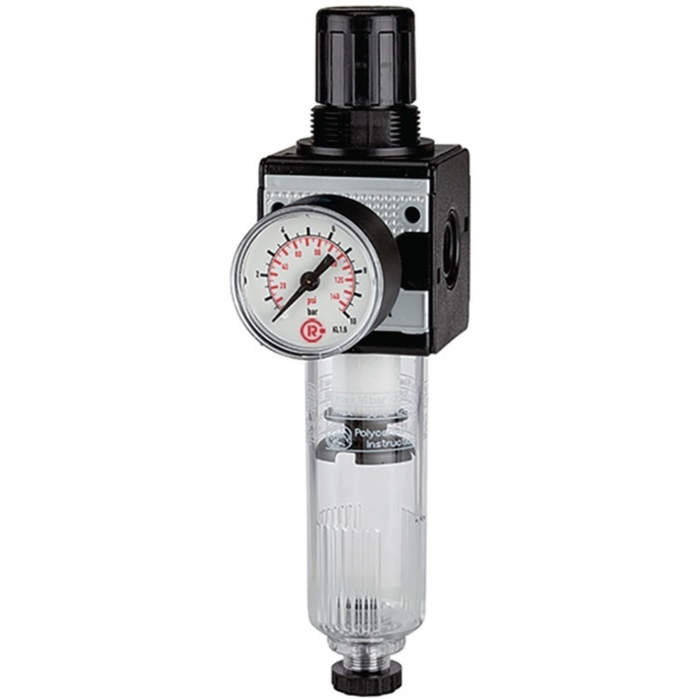 RIEGLER Filterregler MULTIFIX, BG I G 1/4 ″, Gewinde mm 11,89, 0,5 10 bar 1500 l/min