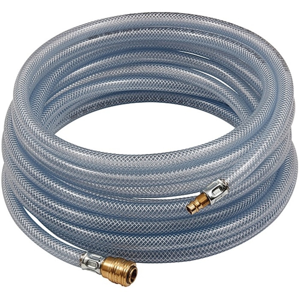 RIEGLER PVC-Druckluftschlauchset, Länge 5 m, Innen-Ø 6 mm Aussen-Ø 12 mm, Schnellverschlusskupplung DN 7,2