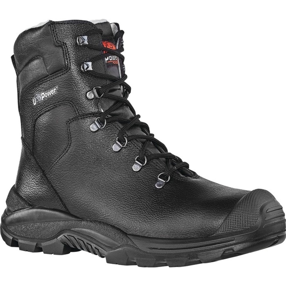U.POWER Sicherheitswinterstiefel KLEVER UK, S3 CI SRC, Grösse 42 schwarz, Leder