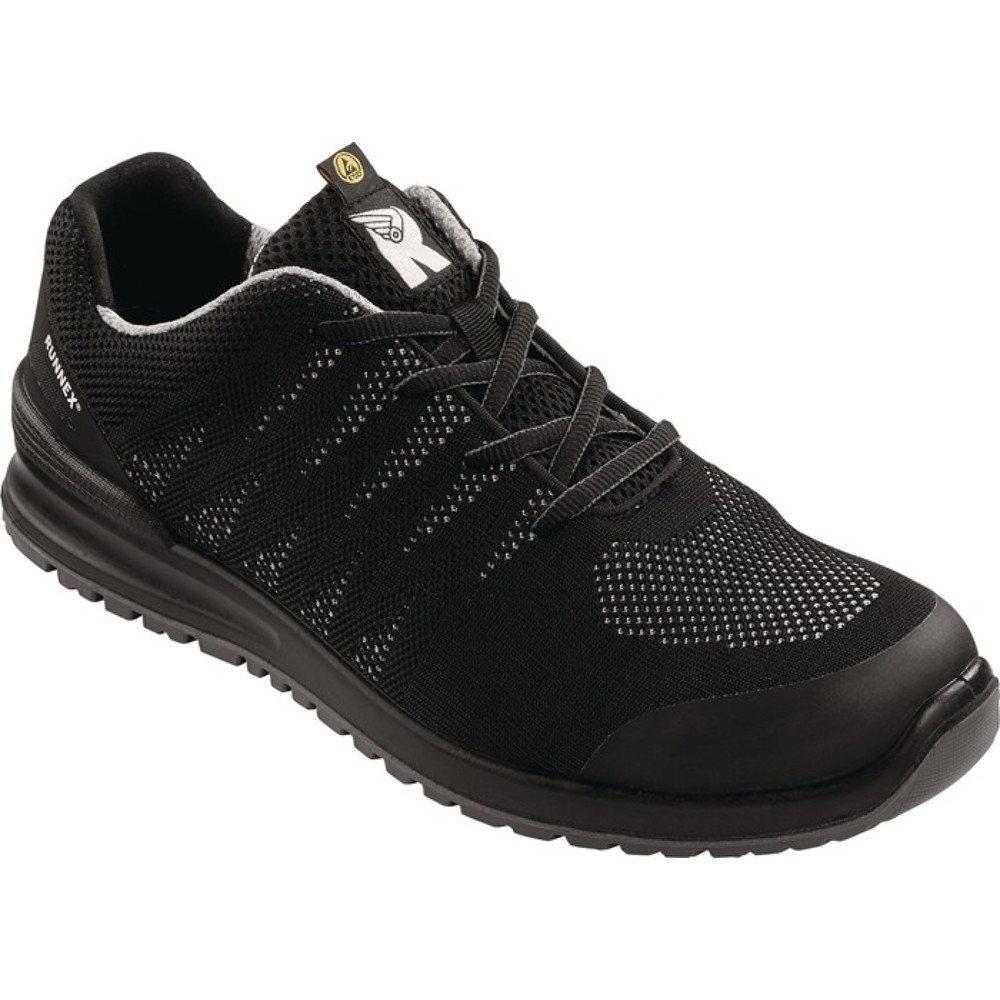 RUNNEX Sicherheitshalbschuh SportStar 5108, S1P SRC ESD EN ISO 20344/20345, Grösse 40 schwarz/grau, Polyester