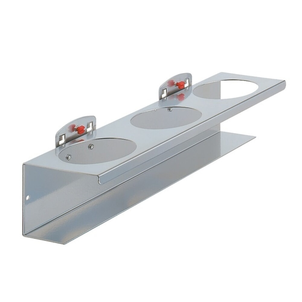 Kappes RasterPlan Dosenhalter, Breite 300 mm Ø 70 mm, 3-fach, passend für Lochplatten