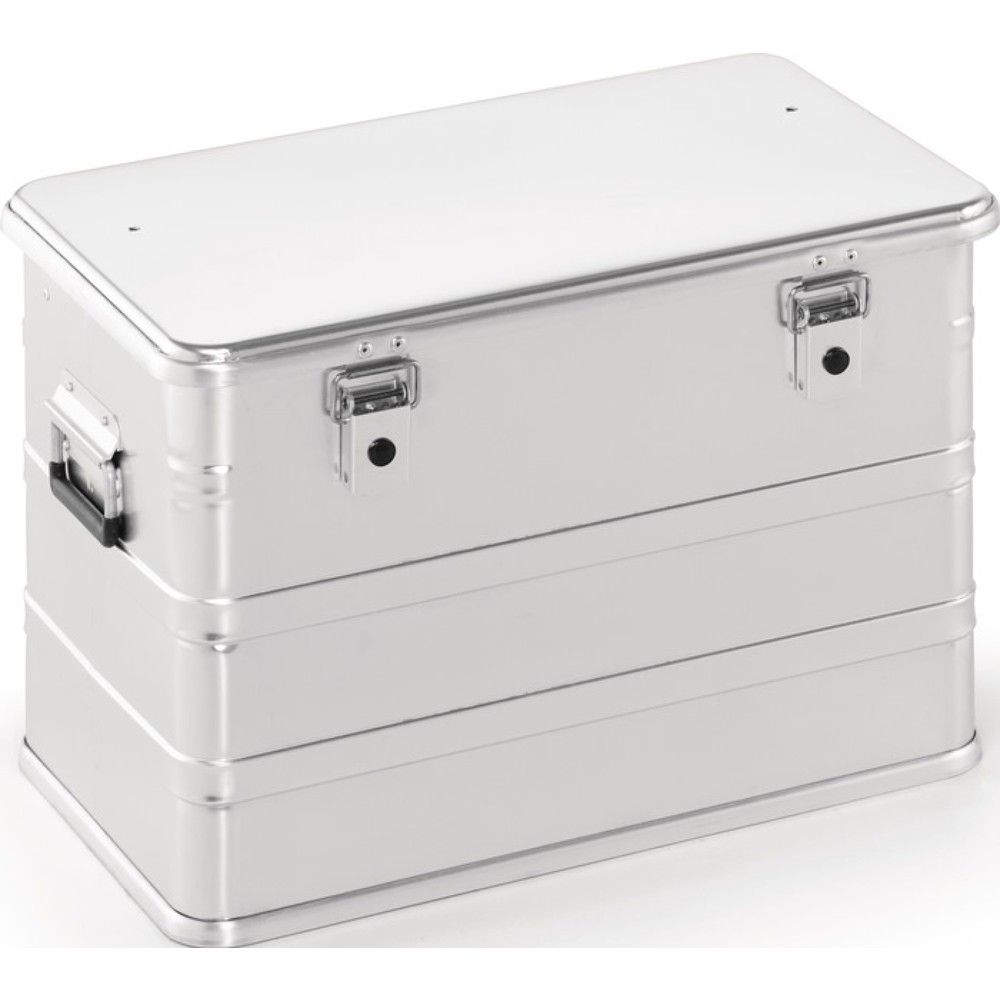 Aluminiumbox, mit Klapphebelverschlüssen mit Bohrungen, L582xB385xH397mm 76 l
