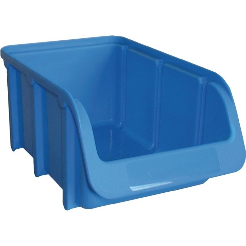 HÜNERSDORFF Sichtlagerkasten, PP blau, L164/134xB102xH74mm, stapelbar