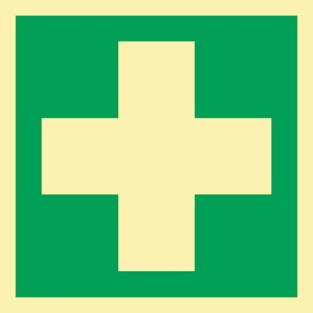 Rettungszeichen ASR A1.3/DIN EN ISO 7010/DIN 67510, Erste Hilfe, L148xB148 mm, Kunststoff