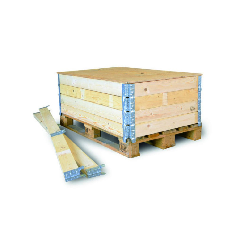 Holzaufsatzrahmen für Europaletten, 1/2-Mass, LxBxH 800 x 600 x 200 mm