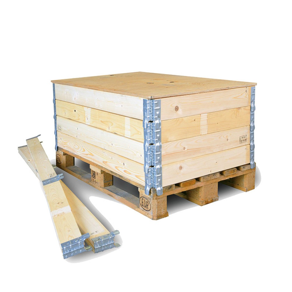 Holzaufsatzrahmen für Europaletten, LxBxH 1.200 x 800 x 300 mm