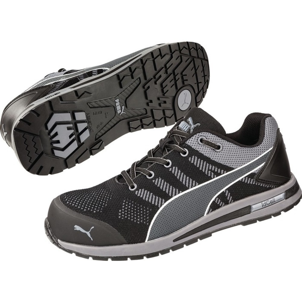 PUMA® Sicherheitsschuh Elevate Knit BLACK LOW Gr.45 schw./grau S1P ESD HRO SRC EN20345