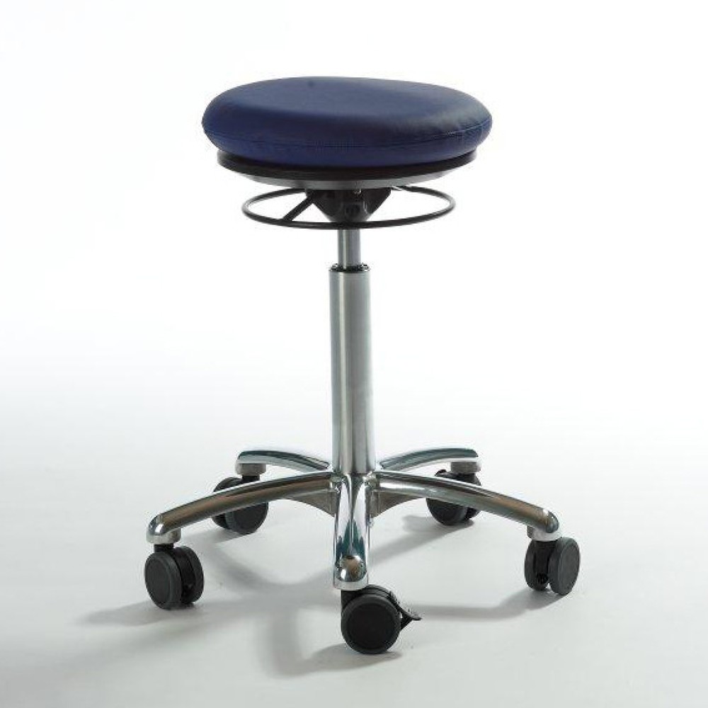 Global Stole A/S Hocker Pilates, Kunstledersitz, Sitzhöhe 430-560 mm, blau