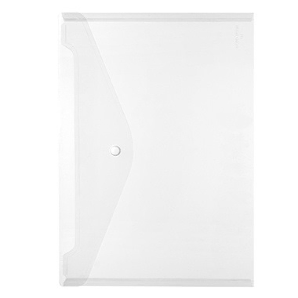 Herlitz Dokumententasche 10657930 DIN A4 Druckknopf PP glasklar
