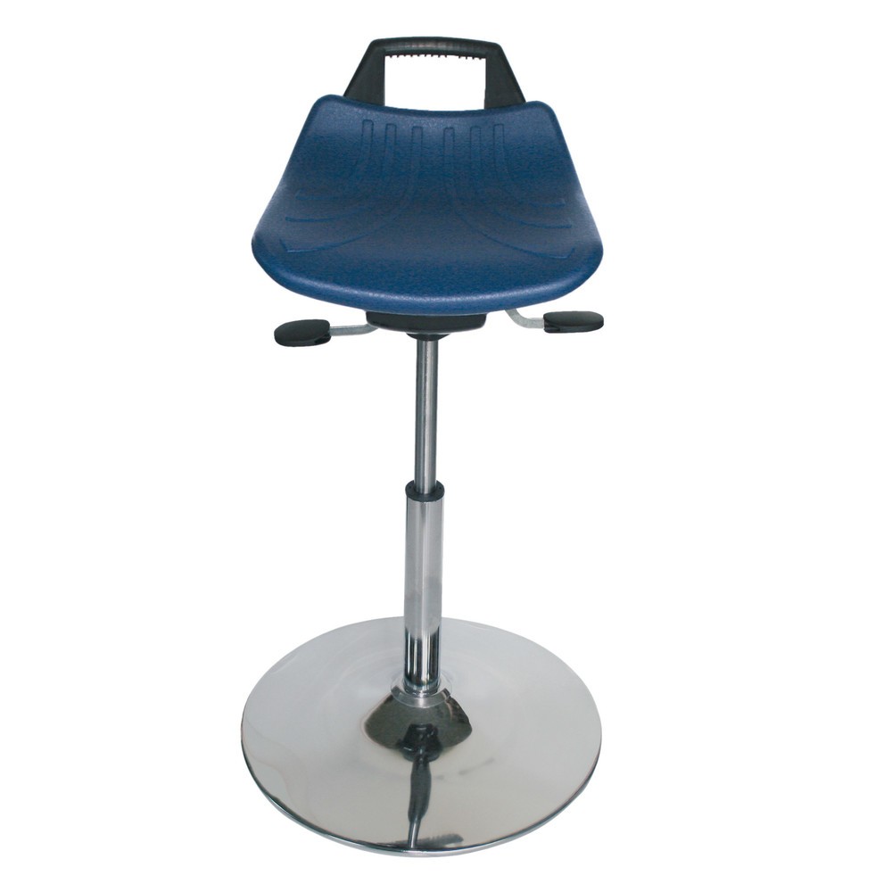 HEMMDAL Hocker Premium, PU-Sitz, Sitzhöhe 560-820 mm, Tellerfuss