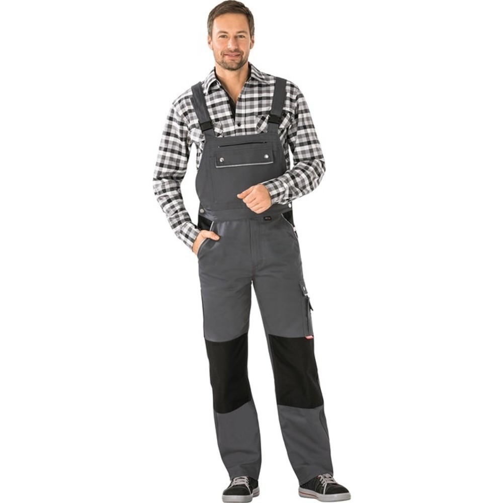 PLANAM Latzhose Canvas 320 Gr.52 grau/schwarz