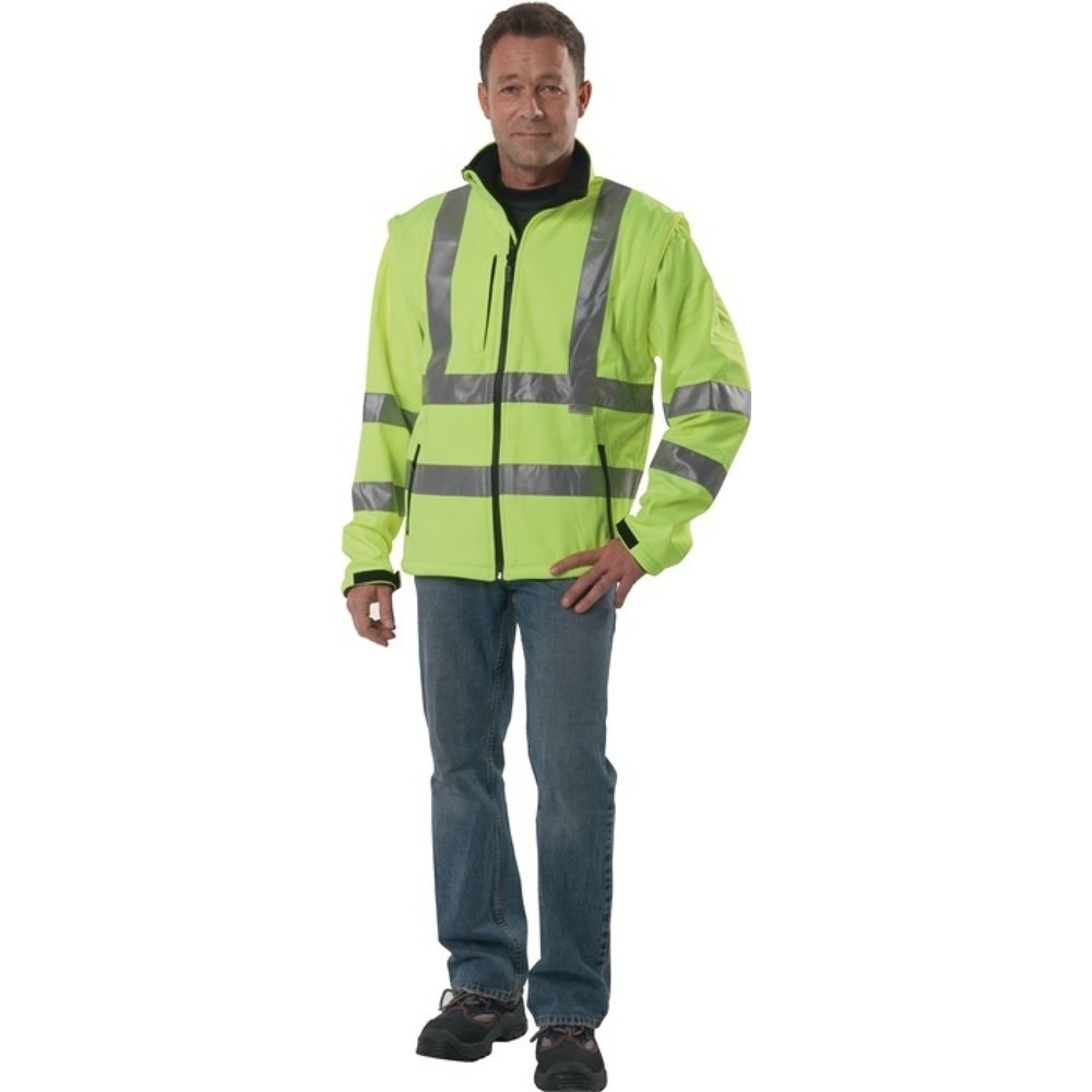 PREVENT Warnschutz-Softshelljacke Gr.XL gelb