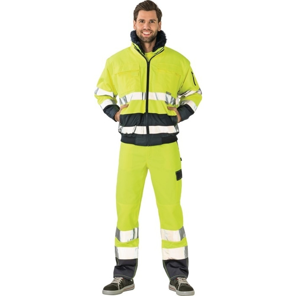 PLANAM Warnschutz-Comfortjacke Gr.XL, gelb/marine