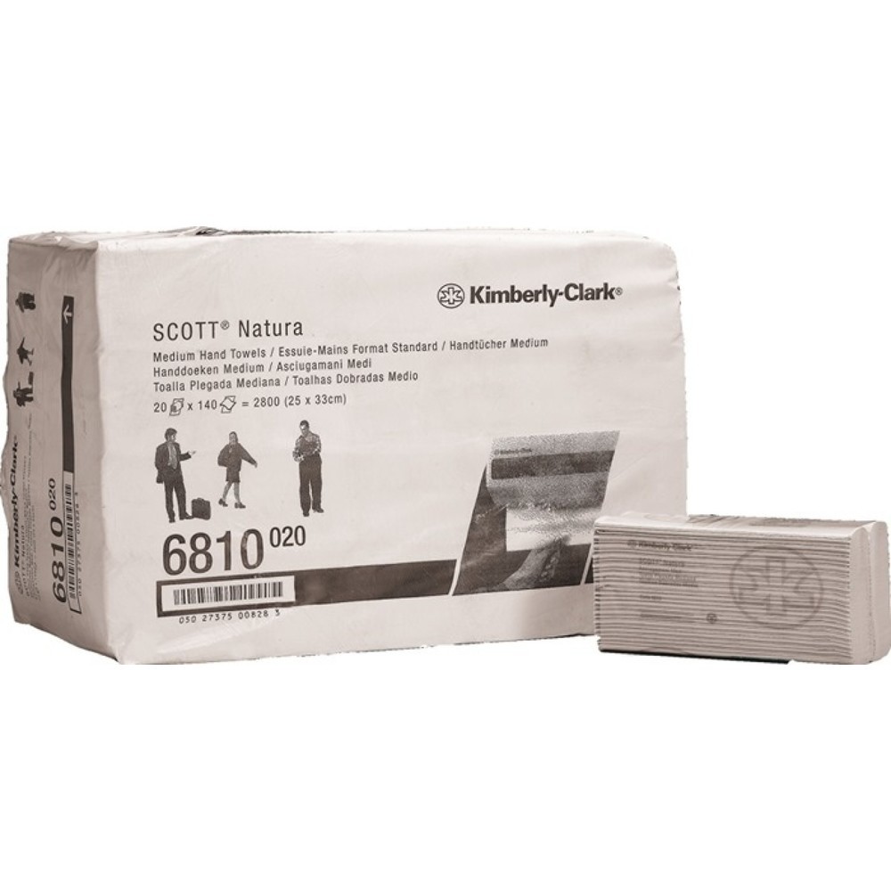 SCOTT Handtuch Scott 6810 2-lagig weiss
