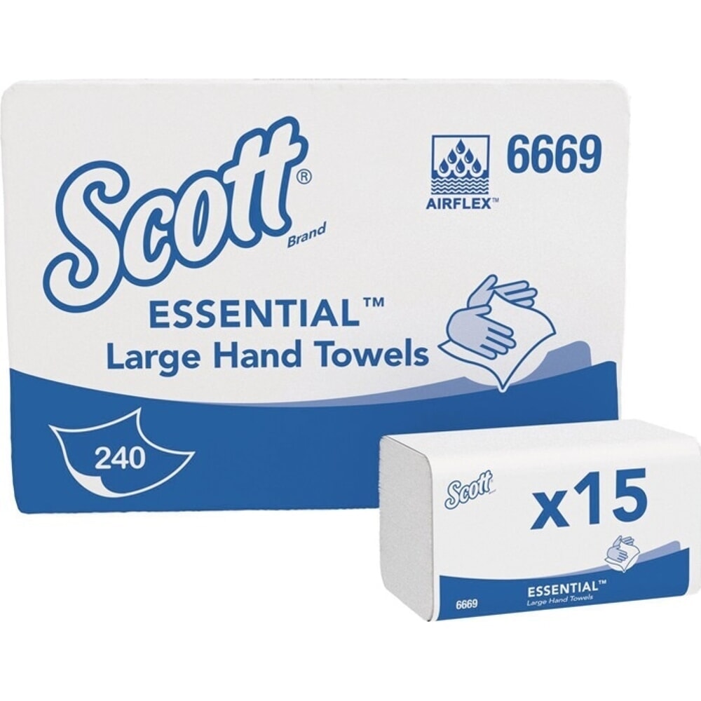 SCOTT Falthandtuch 6669 1-lagig weiss