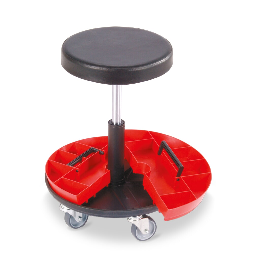 meychair Hocker mit 2-teiligem Werkzeugeinsatz, Sitzhöhe 520-545 mm, Rollen