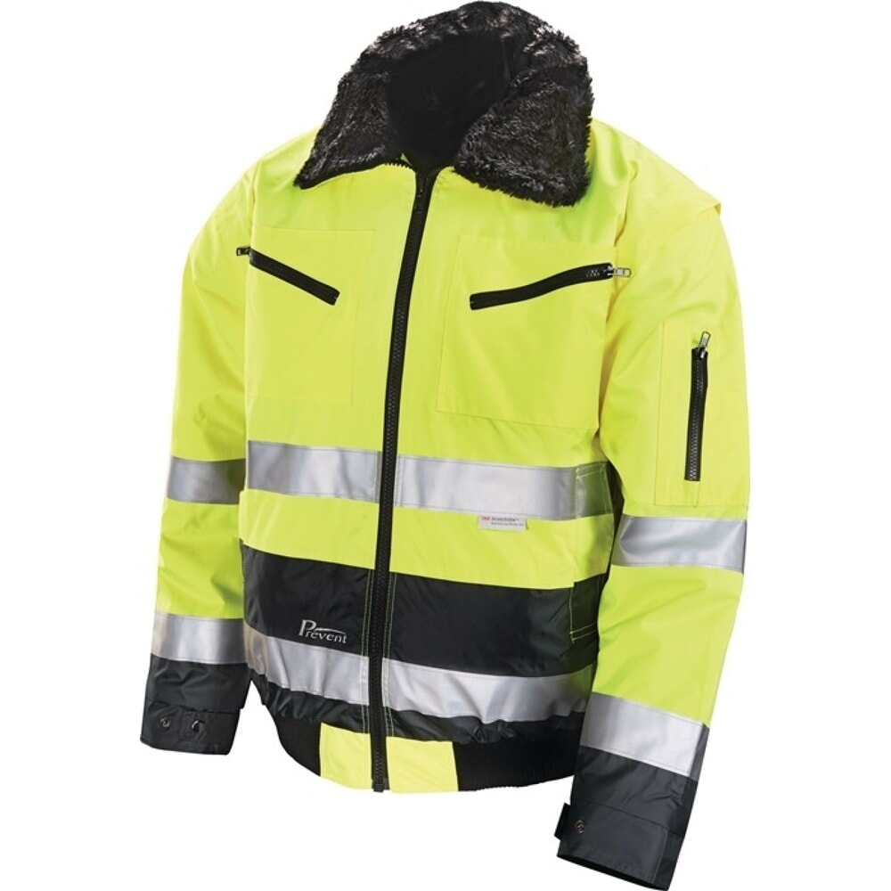 PREVENT Warnschutz-Pilotenjacke Gr.XL gelb/grau