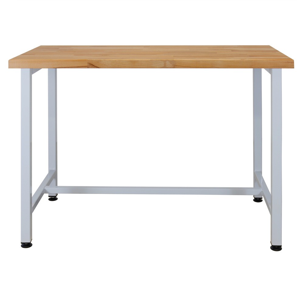 HEMMDAL Werkbank mit Buchenholzplatte, 120 x 60 x 84 cm – Arbeitstisch Made in EU