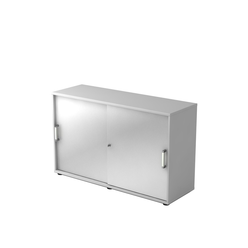 Hammerbacher Schiebetürschrank 2OH 120cm CE Grau/Silber