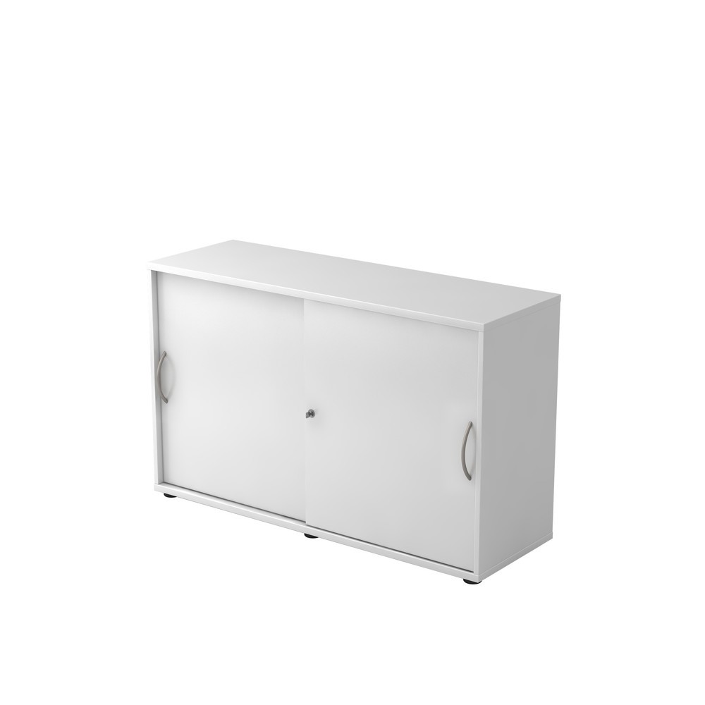 Hammerbacher Schiebetürschrank 2OH 120cm BM Weiss/Weiss