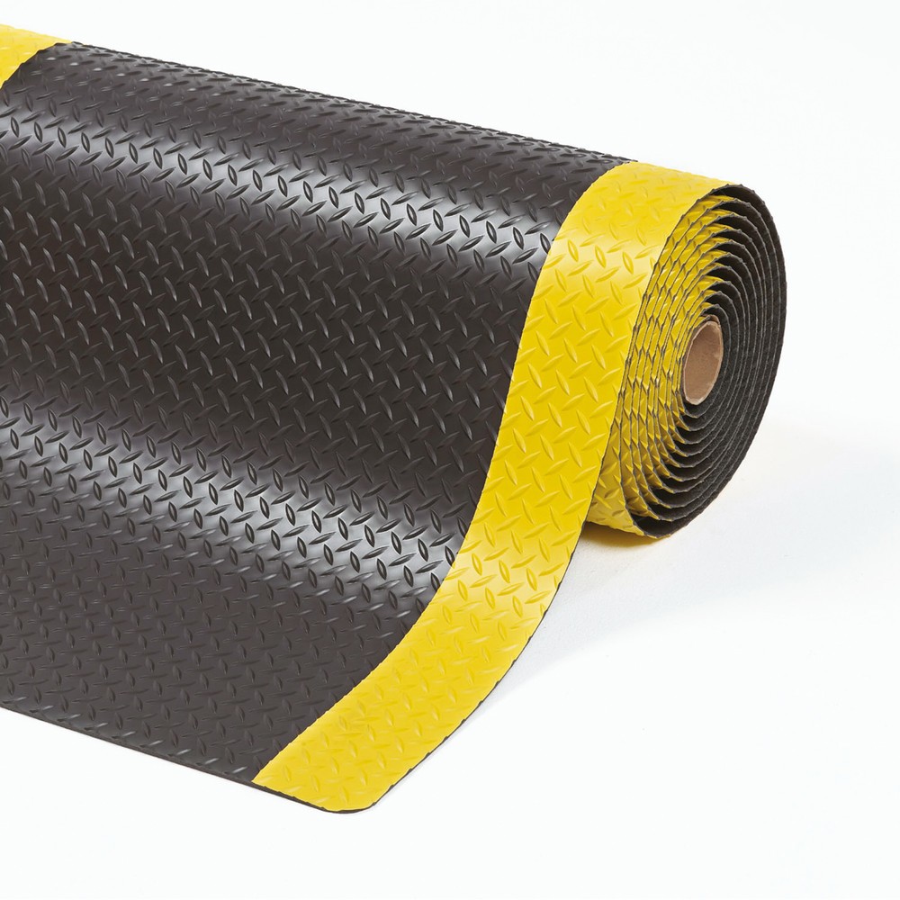 NoTrax Anti-Ermüdungsmatte für schwere Belastungen, rutschfest, lfm x 1.520 mm, schwarz/gelb