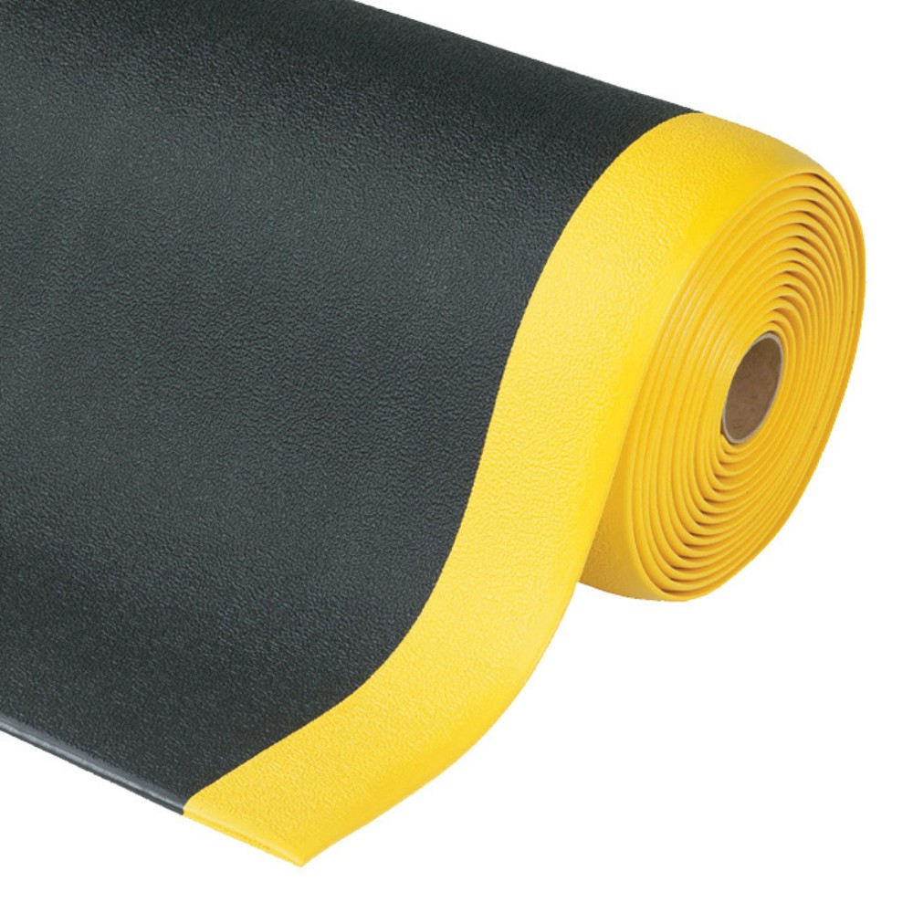 NoTrax Anti-Ermüdungsmatte, texturierte Oberfläche, BxL 910 x 1.500 mm, schwarz/gelb