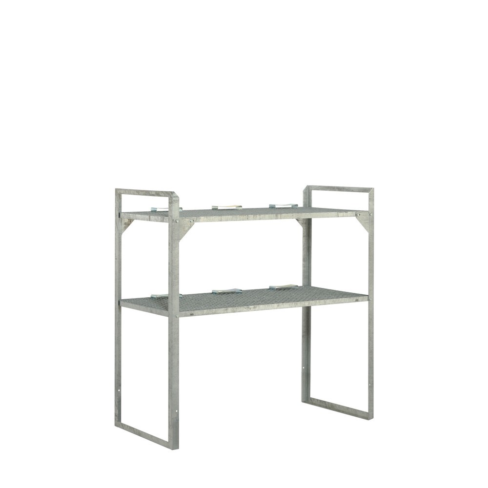 Fassregal Typ 360 für CEMO PE-Gefahrstoffdepot 220/2, HxBxT 1.300 x 1.320 x 630 mm