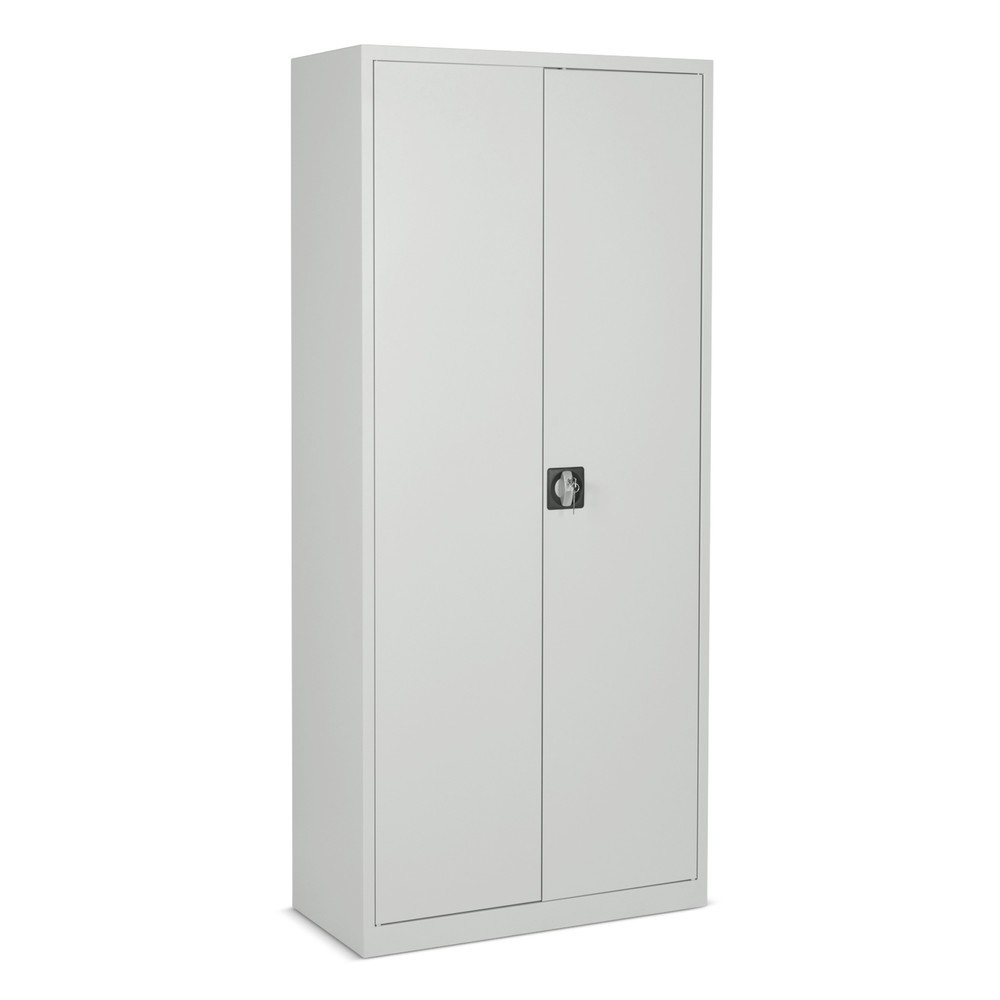 CEHA Universalschrank, Drehriegel-Zylinderschloss, 4,5 OH, HxBxT 1.800 x 800 x 380 mm, pulverbeschichtete Fachböden, lichtgrau