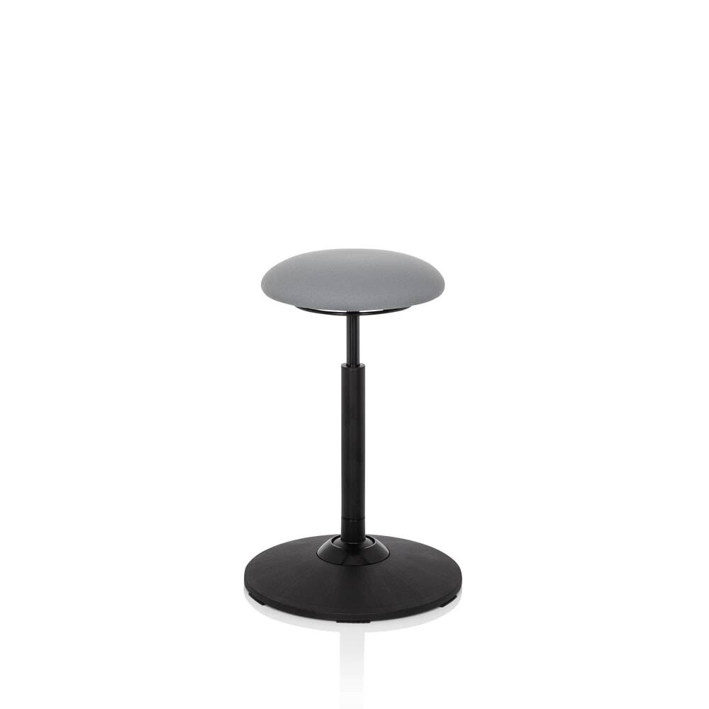 hjh OFFICE Ergonomische Hocker / Stehhilfe BALANCE SIT Stoff, grau