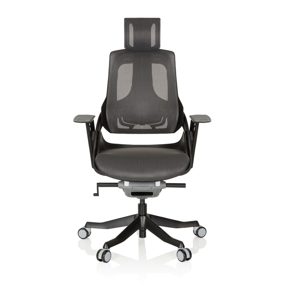 hjh OFFICE Bürostuhl / Drehstuhl SPEKTRE Netzstoff, grau/schwarz