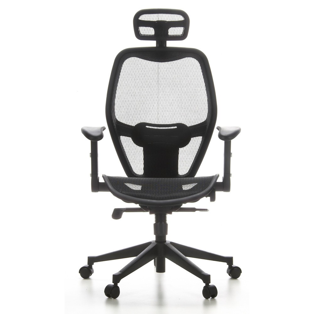 hjh OFFICE Bürostuhl / Chefsessel AIR PORT Netzstoff, schwarz